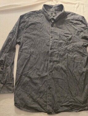 Volcom Classic Fit XXL Gray Button-Up Shirt